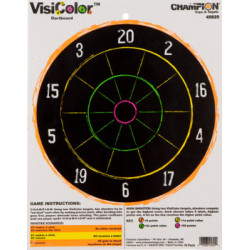 Champion Targets 45825 VisiColor Dartboard Hanging Paper Targets 11 x 14 10 Pack UPC: 076683458254