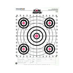 Champion Scorekeeper Targets Fluorescent Orange Bull 100 yd. Rifle Sight-In 12/ct
