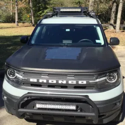 Ford Bronco Sport(2021-Present) Lensun 65W Hood Flexible Solar Panel Complete Kit