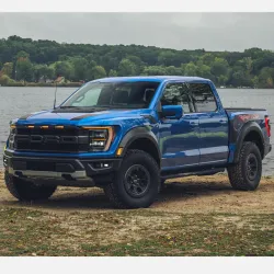 Ford F-150 Raptor (2021-Present) Lensun 60W Hood Flexible Solar Panel Complete Kit